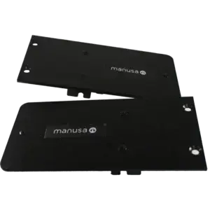 Flasque acier noir pour capot visio100 et visio100plus (la paire)