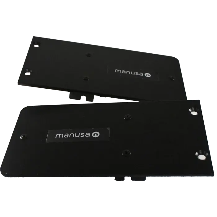 Flasque acier noir pour capot visio100 et visio100plus (la paire)