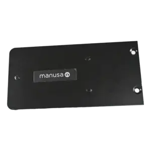 Flasque acier noir pour capot visio100 et visio100plus (la paire)