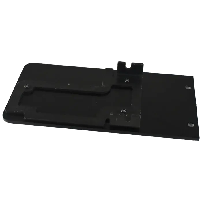 Flasque acier noir pour capot visio100 et visio100plus (la paire)